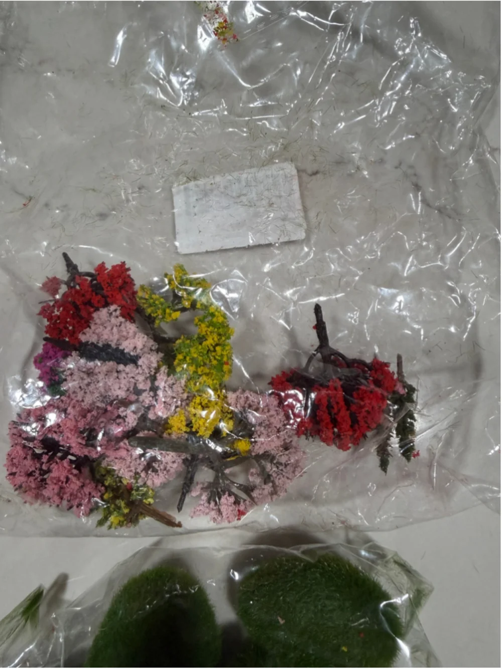 NEW Model Miniature Trees Moss Stones Scenery